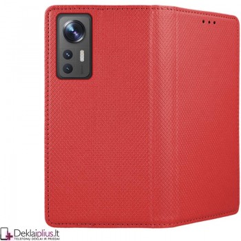 Telone atverčiamas dėklas - raudonas (telefonams Xiaomi 12 Lite) Telone atverčiamas dėklas - raudonas (telefonams Xiaomi 12 Lite)